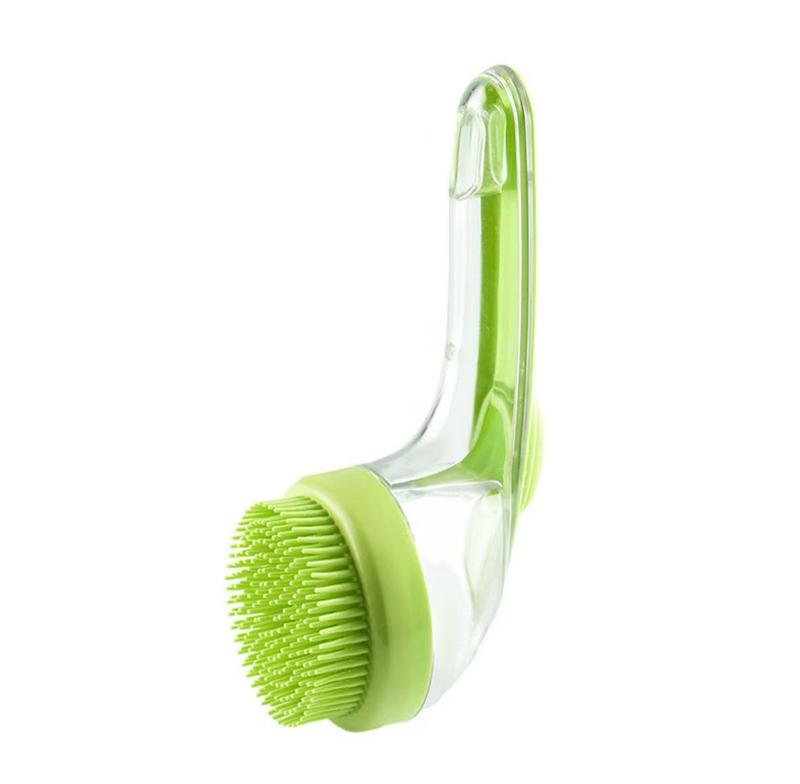 Pet Bath Massage Brush with Shampoo Dispenser for Dogs & Cats