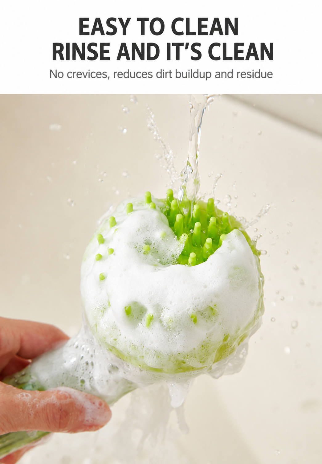 Pet Bath Massage Brush with Shampoo Dispenser for Dogs & Cats
