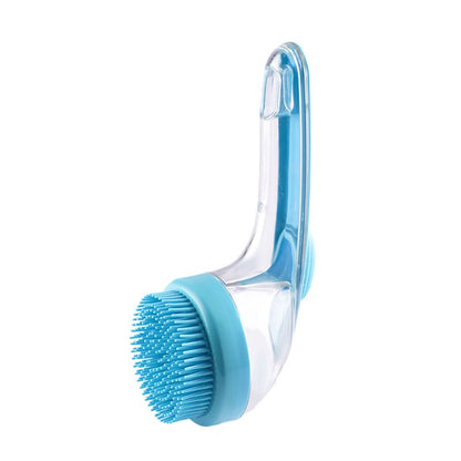 Pet Bath Massage Brush with Shampoo Dispenser for Dogs & Cats