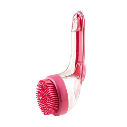 Pet Bath Massage Brush with Shampoo Dispenser for Dogs & Cats