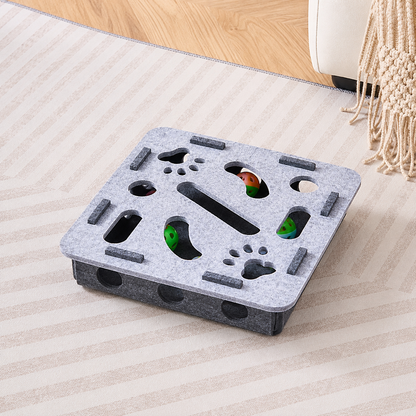 Interactive Cat Puzzle Box Toy with Rolling Balls
