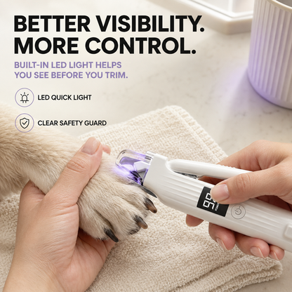 GlowTrim 2-in-1 Pet Nail Clipper & Grinder