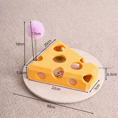 Interactive Cat Puzzle Box Toy with Rolling Balls